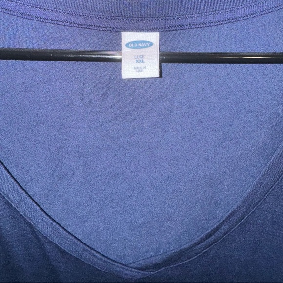 EUC Old Navy Luxe - Long Sleeve - Vee Neck - Navy Blue XXL - Picture 2 of 5